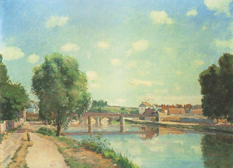 Camille Pissaro The Railway Bridge, Pontoise Germany oil painting art